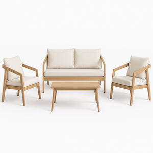 Sillón de madera de un solo asiento, muebles modernos para exteriores, jardín, patio, balcón, proveedor de Vietnam para hoteles - Product Image 2