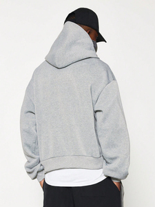 Nouveaux sweats à capuche surdimensionnés personnalisés avec logo, unisexes, à épaules tombantes, avec poches latérales, en coton 100%, style Y2K USA - Product Image 4