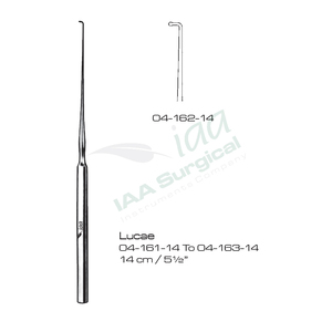 Gancho para Oreja Lucae de Alta Calidad, 14 cm, 5.5 Pulgadas, Acero Inoxidable, Instrumentos Quirúrgicos ORL, Certificación CE ISO, Equipo Médico Hospitalario - Product Image 3