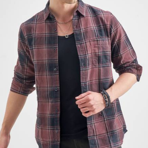 Chemise décontractée en flanelle pour homme, 100 % coton respirant, coupe oversize, manches longues, fabrication directe, best-seller, OEM, automne - Product Image 4