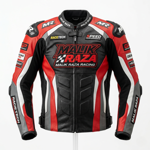 Chaqueta de Cuero Premium para Motociclistas, Ropa de Motociclismo de Cuero Vacuno Genuino, Fabricante OEM ODM - Product Image 2