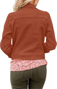 Women's <b>Cropped</b> <b>Denim</b> <b>Jacket</b> Vintage Blue Button Closure Casual Street Style OEM Custom Fashion Outerwear Premium Quality Fit - Product Image 6