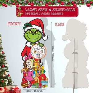 Grande Calendario dell'Avvento Decorativo Natalizio da Interno, Insegna Decorativa Natalizia per Casa, Ritaglio Autoportante - Product Image 2