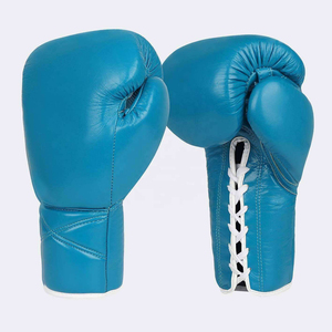 Gants de boxe en cuir véritable légers, respirants, professionnels, à lacets, personnalisables avec logo, vente en gros, très demandés - Product Image 6