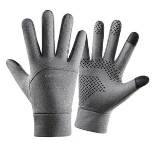 Gants de pêche d'hiver avec poignées antidérapantes, imperméables, thermiques, à doigts complets, compatibles avec les écrans tactiles, pour le cyclisme et la pêche en plein air - Product Image 5