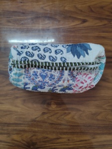 Corn husk clutch pouch Durable makeup pouch wholesale Soft portable puffer bag Lightweight cosmetic caseble Wholesale Make up - Product Image 2