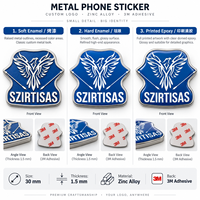 Autocollants en métal émaillé personnalisés pour téléphone palestinien - Émirats arabes unis - Décorations pour coque de téléphone