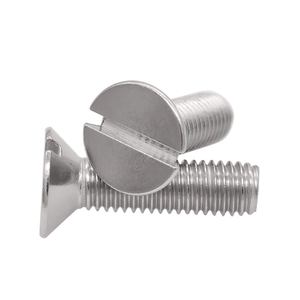 Tornillos de Cabeza Plana con Ranura, Métricos, Acero Inoxidable 304, Clase 8.8, Rosca Estándar, Acabado Liso, para Uso Industrial - Product Image 4