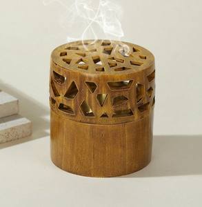 Porte-encens en bois tendance avec calligraphie arabe, brûleur de Bakhoor de haute qualité pour le Ramadan, l'Aïd, cadeaux festifs, Mubkhar le plus vendu - Product Image 5
