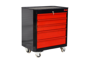 Chariot à outils industriel pour l'automobile avec 5 tiroirs télescopiques pour garages et ateliers - Product Image 3