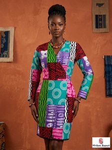 Tela de Coral Africana Personalizada de Kenia, Estilo Holandés, Impresión Dobby para Niños, Tela de Alta Calidad para Exportación, Fabricante Textil OEM ODM - Product Image 3