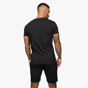 Conjunto de Pantalones Cortos Casuales de Verano para Hombre, Conjunto Deportivo Sólido de 2 Piezas, Ropa de Marca para Hombre, Algodón Transpirable - Product Image 4