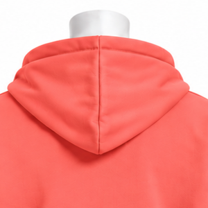 Sweat-shirt à capuche motif bouquet de fleurs corail, broderie florale vibrante, poche kangourou, coupe ample, style décontracté - Product Image 4