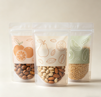 Sachet Doypack PE Personnalisé avec Impression Numérique Intégrale et Fermeture Zippée pour Emballage Alimentaire de Sushi, Structure Stratifiée de Qualité Alimentaire