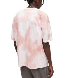 T-shirt en coton tricoté 100 % pour homme, collection été, haute qualité, doux, confortable, coupe ample, élégant et respirant, motif tie-dye - Product Image 2