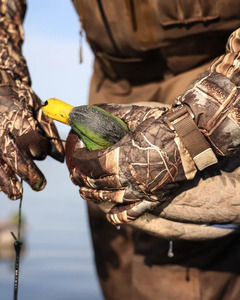 Gants de chasse pour hommes, résistants à l'eau, coupe-vent, camouflage, en tissu softshell, avec doigt tactile - Product Image 2