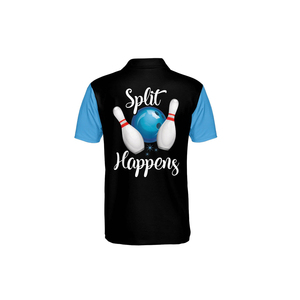 เสื้อโบว์ลิ่งพิมพ์ลายแบบซับลิเมชั่น ดีไซน์สั่งทำได้ ผลิตจากโพลีเอสเตอร์ 100% แห้งเร็ว ระบายอากาศดี แขนสั้น - Product Image 3