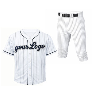 Uniforme de Béisbol Ligero con Logotipo Personalizado para Adultos, Talla Grande y Transpirable con Mangas Cortas y Diseño Impreso - Product Image 1