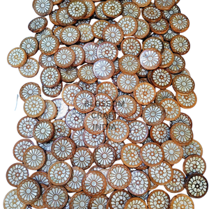 Sous-verres en bois de luxe avec incrustations de nacre, écologiques, matériaux haut de gamme, accessoires de table uniques faits à la main de qualité supérieure - Product Image 5