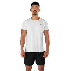 Chemise à manches courtes blanche pour homme, coton premium confortable, vêtements décontractés tendance, chemise de sport élégante, vêtements de sport en gros - Product Image 1