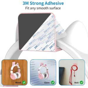 Supporto Universale Adesivo da Parete per Cuffie, Gancio per Auricolari da Gaming per Tutte le Cuffie/Controller e Cuffie Specializzate - Product Image 4
