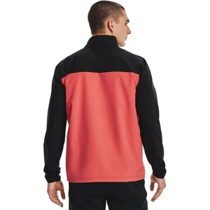 Blouson bomber pour homme coupe régulière, coupe-vent, à capuche, quart de zip, séchage rapide, décontracté, sportif, respirant, pour l'automne, en polyester - Product Image 3