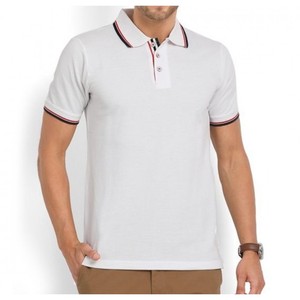 Polo de golf 100 % coton pour homme, vierge, brodé, haute qualité, col roulé, personnalisable, OEM - Product Image 2
