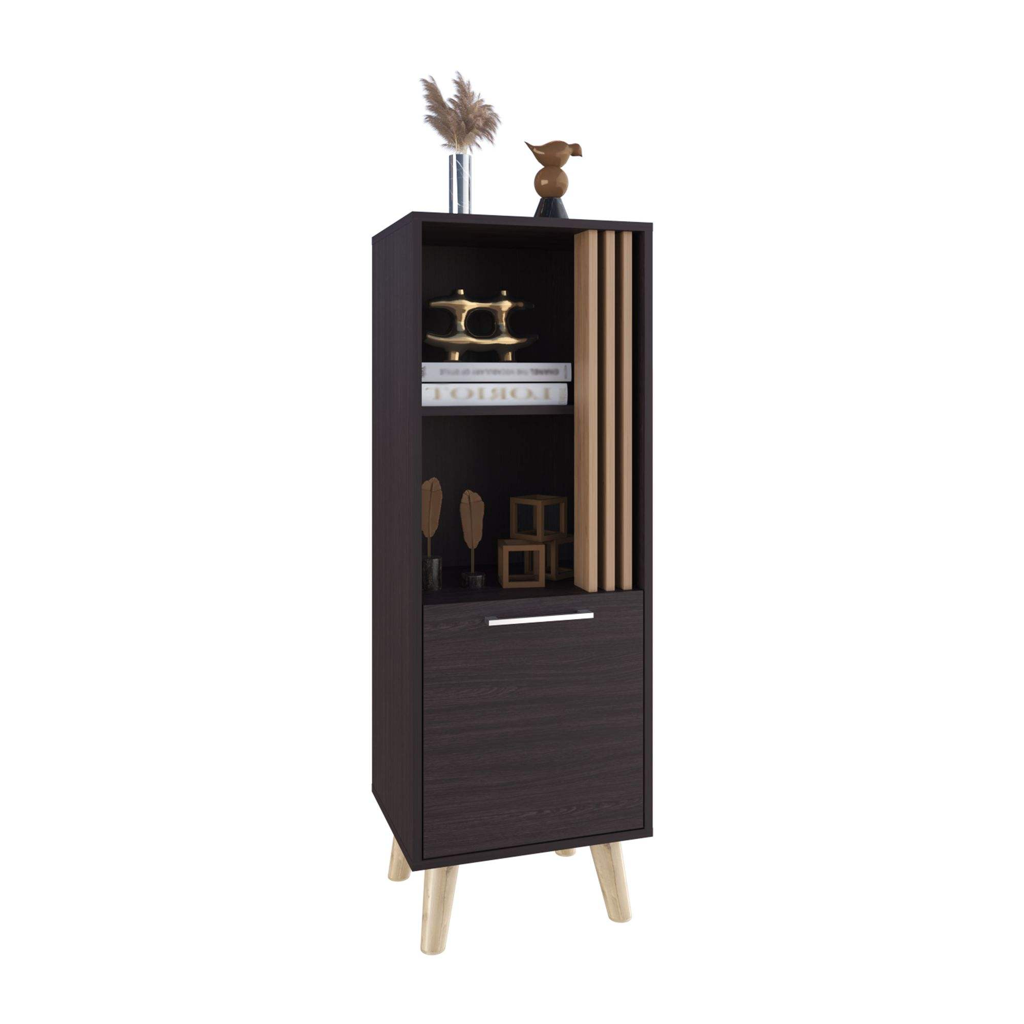 Wengue สีดำ/Oak1ธรรมชาติ