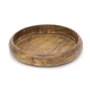 Tazón de Madera Hecho a Mano en India, Tazón para Servir Ensaladas, Tazón Decorativo de Madera para Mesa de Comedor con Diseño Impreso en Esmalte - Product Image 6