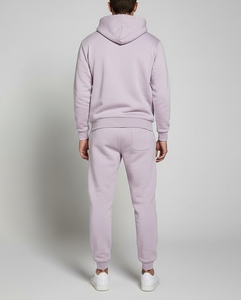 Conjunto de Sudadera con Capucha y Pantalones Deportivos Holgados de Felpa 100% Algodón, Traje Deportivo Ligero para Invierno, Ropa Deportiva para Gimnasio, Chándal Sólido - Product Image 2