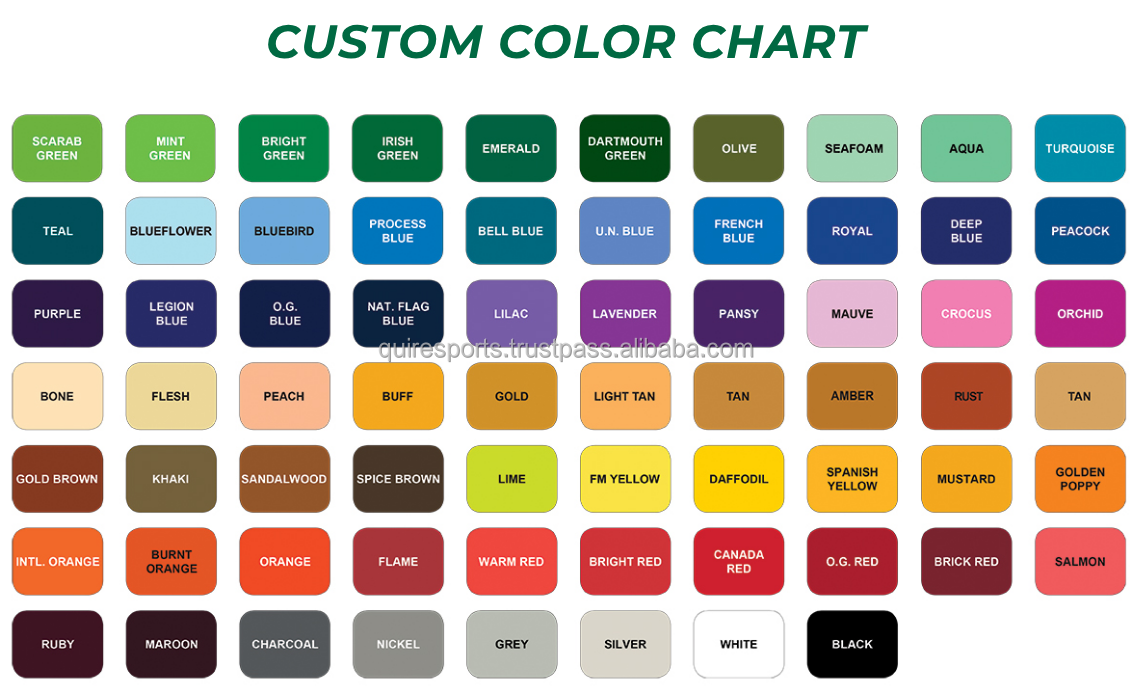 Custom Color Chart