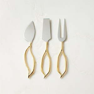 Brass <b>Cheese</b> <b>Set</b> Wedding and Party Usage Brass <b>Cheese</b> Knife <b>Sets</b> <b>Cheese</b> Tool Collection Stainless Steel <b>Cheese</b> Cutter Spreaders - Product Image 4