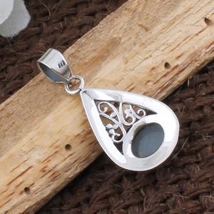 Natural Santa Maria Aquamarine Pendant 925 Sterling Silver AAA Gemstone <b>Necklace</b> March <b>Birthstone</b> Fine Jewelry for Women Gift - Product Image 4