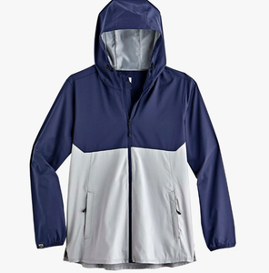 SUMROOS Women Lightweight <b>Hooded</b> Jacket Zip Up Windproof <b>Raincoat</b> Color Block Casual Outerwear for Outdoor Wear - Product Image 4