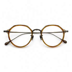 Gafas Fotocromáticas con Bloqueo de Luz Azul UV420, Montura Completa Redonda de Plástico Ligero, Listas para Prescripción, con Logotipo Personalizado - Product Image 1