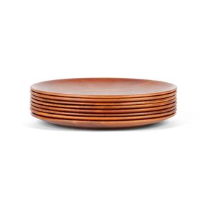 Plato Redondo de Madera para Cena, Plato de Servir de Madera Premium con Acabado Natural, Vajilla para Restaurantes, Cafés y Hoteles - Product Image 2