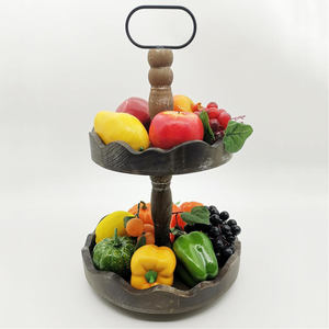 Budget Friendly Aaliyan Impex Modern Wooden Tiered Display <b>Tray</b> Home Kitchen Bakery Counter Cafe Table Restaurant <b>Buffet</b> Wedding - Product Image 3