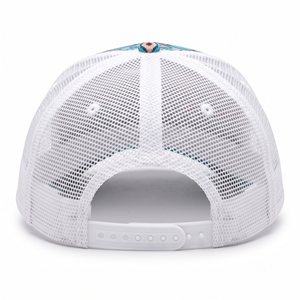 Gorra Trucker Personalizada con Parche Tejido con Logotipo, Malla Blanca en la Parte Posterior, 6 Paneles Estructurados, Estilo Western Rodeo, Casual y Deportiva, Cierre a Presión, OEM - Product Image 4