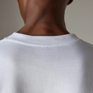 Camiseta de Manga Larga Blanca para Hombre, Cuello Redondo, Algodón, Estilo Casual, Moda Urbana, Acabado Vintage Suave - Product Image 4