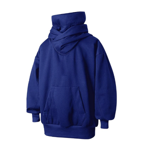 Sudadera con capucha oversize de hombros caídos al por mayor, 100% algodón, cuello alto, forro polar grueso y pesado, estampado personalizado, alta calidad, holgada, para invierno - Product Image 4