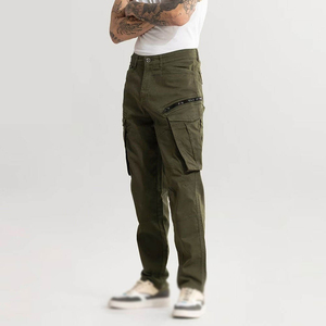 กางเกงคาร์โก้ผู้ชายกันยับ คุณภาพพรีเมียม ระบายอากาศได้ดี เหมาะสำหรับใส่ลำลองและกิจกรรมกลางแจ้ง มีโลโก้และสีให้เลือกตามสั่ง - Product Image 3