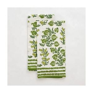 100% algodón orgánico de secado rápido respetuoso con el Medio Ambiente Medio blanco hierbas bordado Diseño GOTS certificado Hotel uso Golf harina saco toalla - Product Image 4