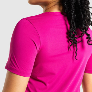 T-shirt coupe classique élégant et tendance pour femme, longueur standard, style décontracté au quotidien, haut à manches courtes pour femme - Product Image 4