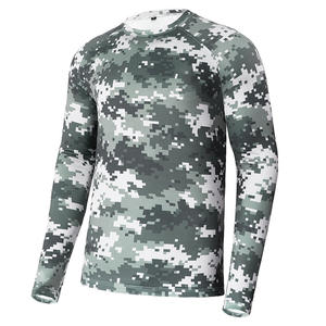 T-shirts de chasse d'été respirants à manches longues à prix abordable pour adultes unisexes, imprimé camouflage multi-usage, anti-humidité - Product Image 6