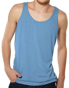 Débardeur de sport pour homme en polyester/coton respirant, anti-boulochage, séchage rapide, avec logo personnalisé, haute qualité, pour la gym et les activités sportives - Product Image 4