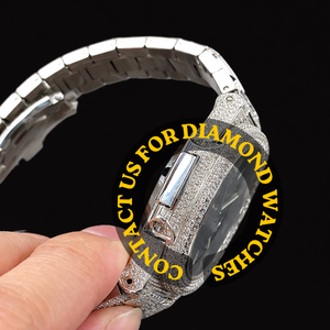 Reloj Mecánico Personalizado con Diamantes Moissanite VVS para Hombre, Diseño Moderno, Estilo Hip Hop, Esfera Analógica de Lujo, Correa de Primera Calidad en Oro y Plata - Product Image 3