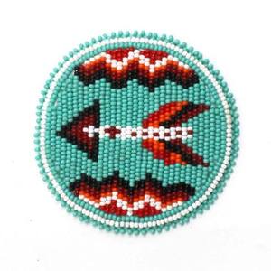 Bohemian Design Artisan Decorative <b>Bead</b> Coffee Mug <b>Coasters</b> Durable for Custom Dining Table - Product Image 1