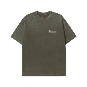 T-shirt décontracté pour homme, coupe classique, col rond, 100 % coton jersey, respirant, style streetwear - Product Image 2