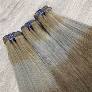 ผมมนุษย์3โทนสีเทาผมตรงผมดิบคุณภาพสูง - Product Image 1