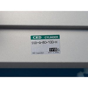Cylindre pneumatique compact CKD SSD-Q-80-100-H, utilisé comme pièce détachée pour équipement semi-conducteur d'occasion - Product Image 2
